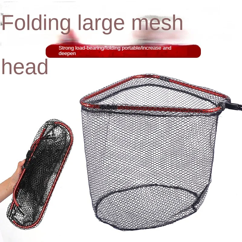 Folding and Deepening Triangle Net Head, Aluminum Alloy, 8mm Screw Dip Net, 40 cm, 60 cm, 65cm, Outdoor Fishing Tool Accessories