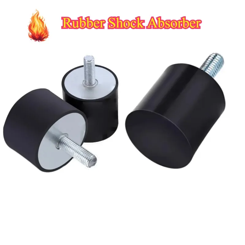 1-10Pcs Rubber Shock Absorber M3 M4 M5 M6 M8 M10 VE-Type Male-End Single Thread Isolation Mount Dia 8-60mm Crash Pad