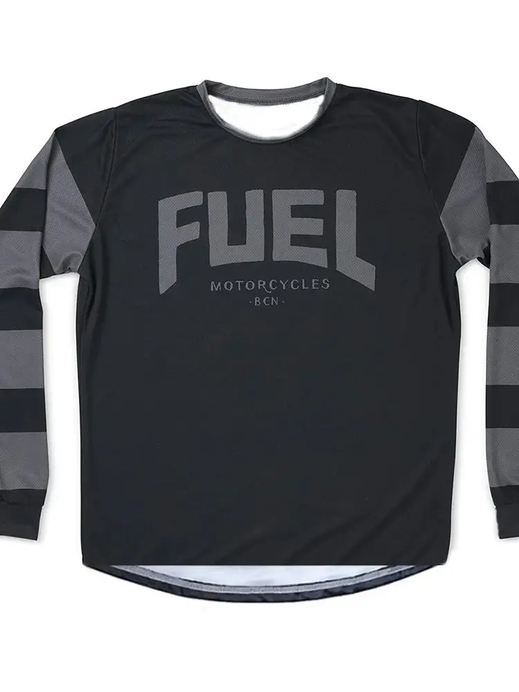 AliExpress raphce FUEL New Cycling T-shirt Cotton Printed Log Comfortable Loose Men's and Women's Short Sleeve Tops