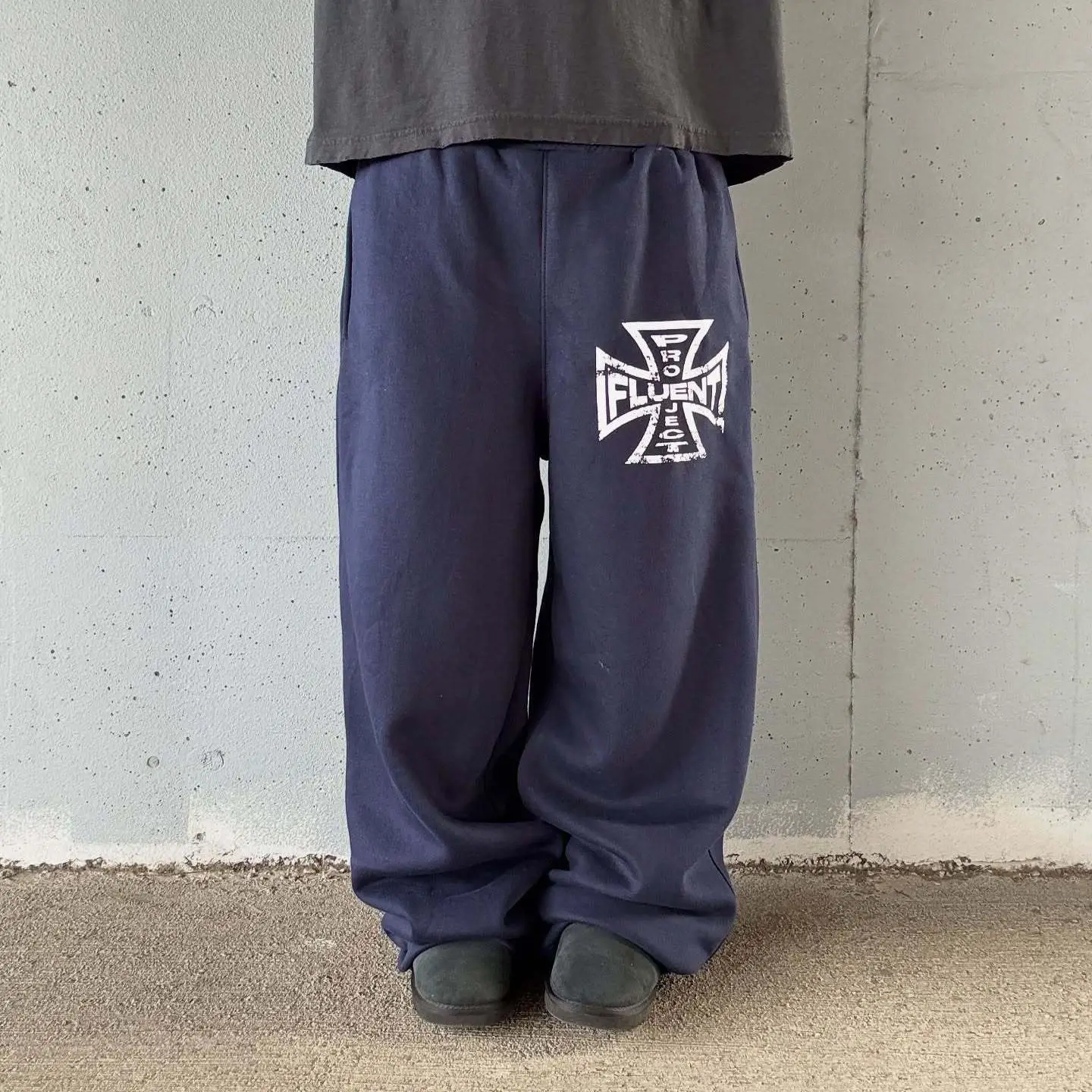 Printed Sweatpants Men and Women Joggers Men Elastic Waisted Loose Simple Solid Color Personalized Street Style Casual Pants