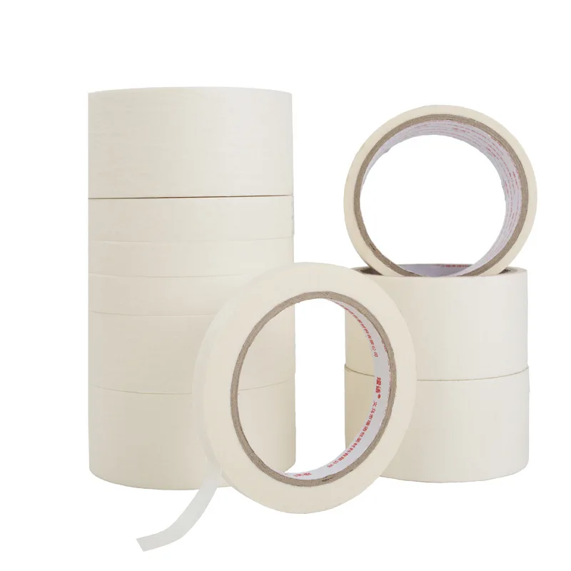1 pz 12 m/rotolo nastro adesivo colore bianco 10mm larghezza nastro laterale singolo carta crespa adesiva per pittura a olio schizzo disegno forniture