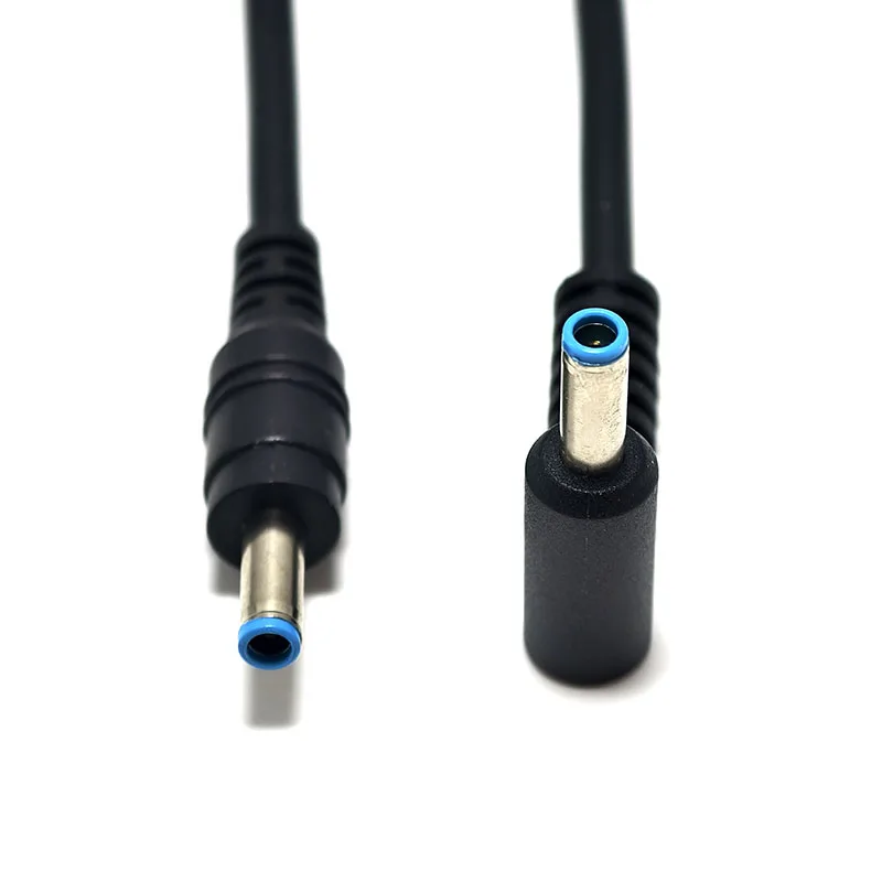 1pcs 7.4*5.0mm Round Jack Female To 4.5*3.0mm Elbow Suitable For HP Dell Blue Tips Power Adapter Connector Cable