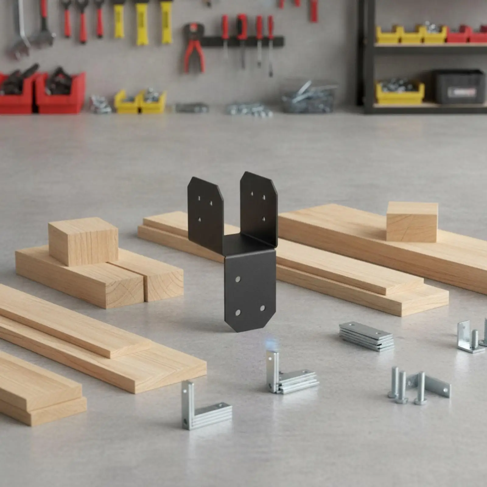 Durable Joist Connector Anchor Plate for Intersecting Lumber Joints Low Carbon Steel Coated Bracket for Structural Carpentry