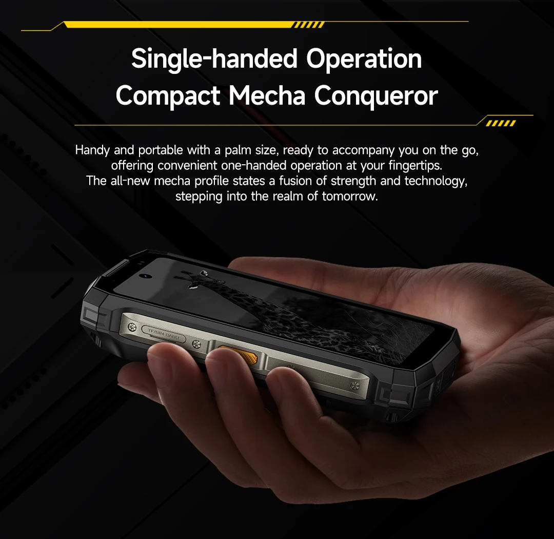 Ulefone Armor Mini 20 Pro 4.7" Rugged Phone 5G Smartphone Android 14 6200mAh 16GB(8+8) 256GB 64MP Night Vision 33W Fast Charge