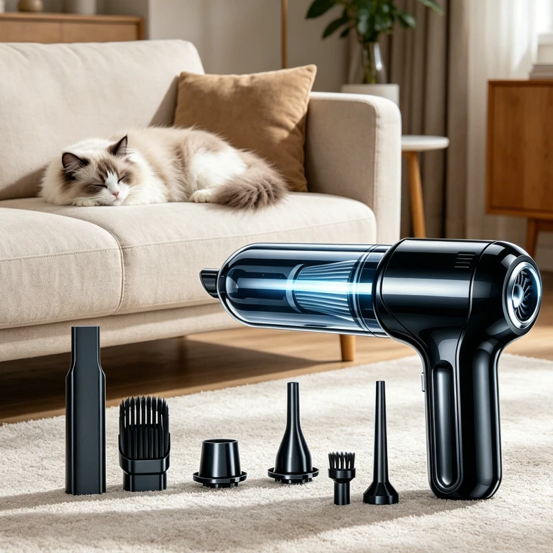 Car Vacuum Cleaner 4 In1 Wireless Vacuum Cleaner Handheld Vacuum Pump For Car Cleaner Cordless Powerful Nail Pump Car Accessory