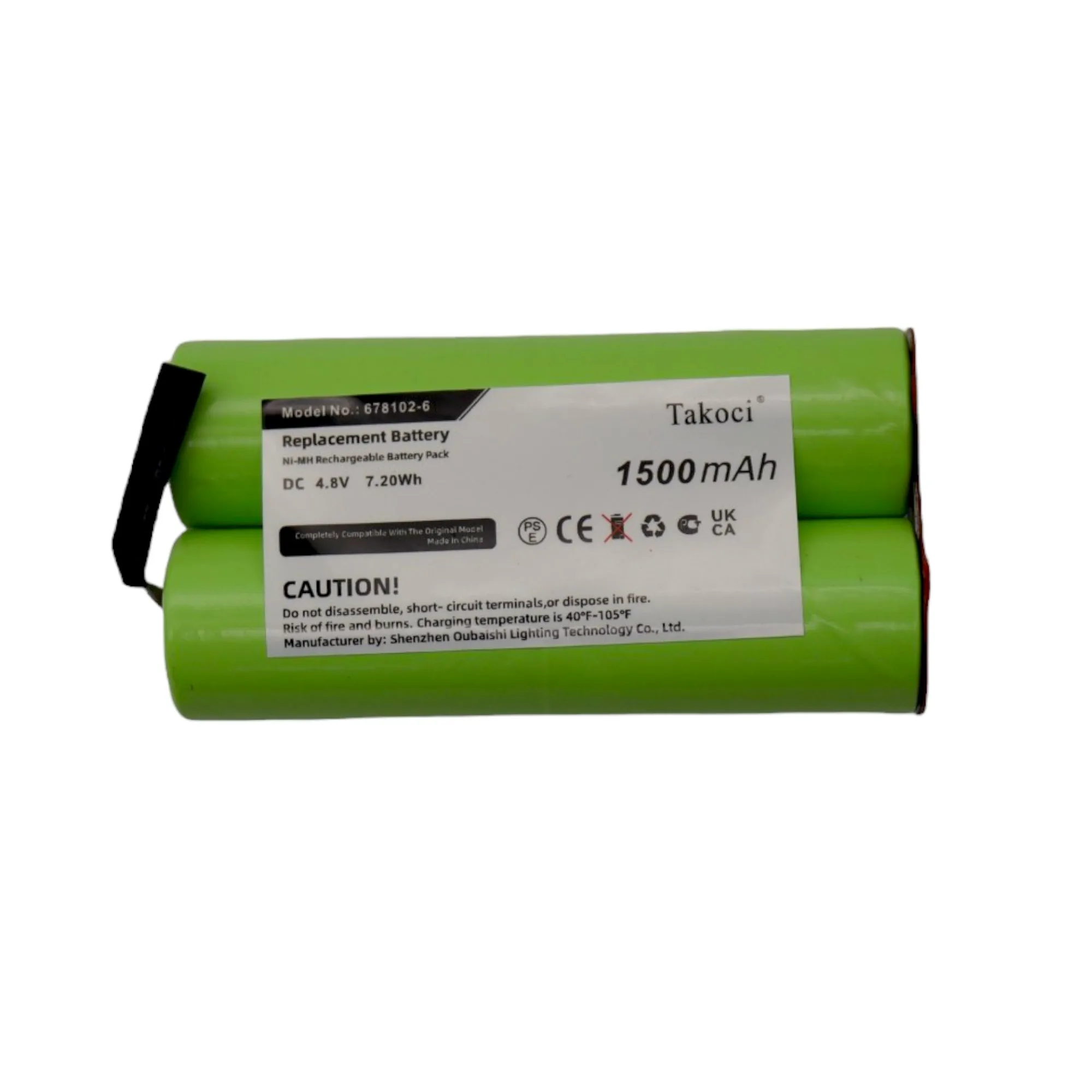 

Replacement Battery 1500mAh for Makita,6041D,6041DW,6043D,6043DWK,6040D,6040DW,678102-6