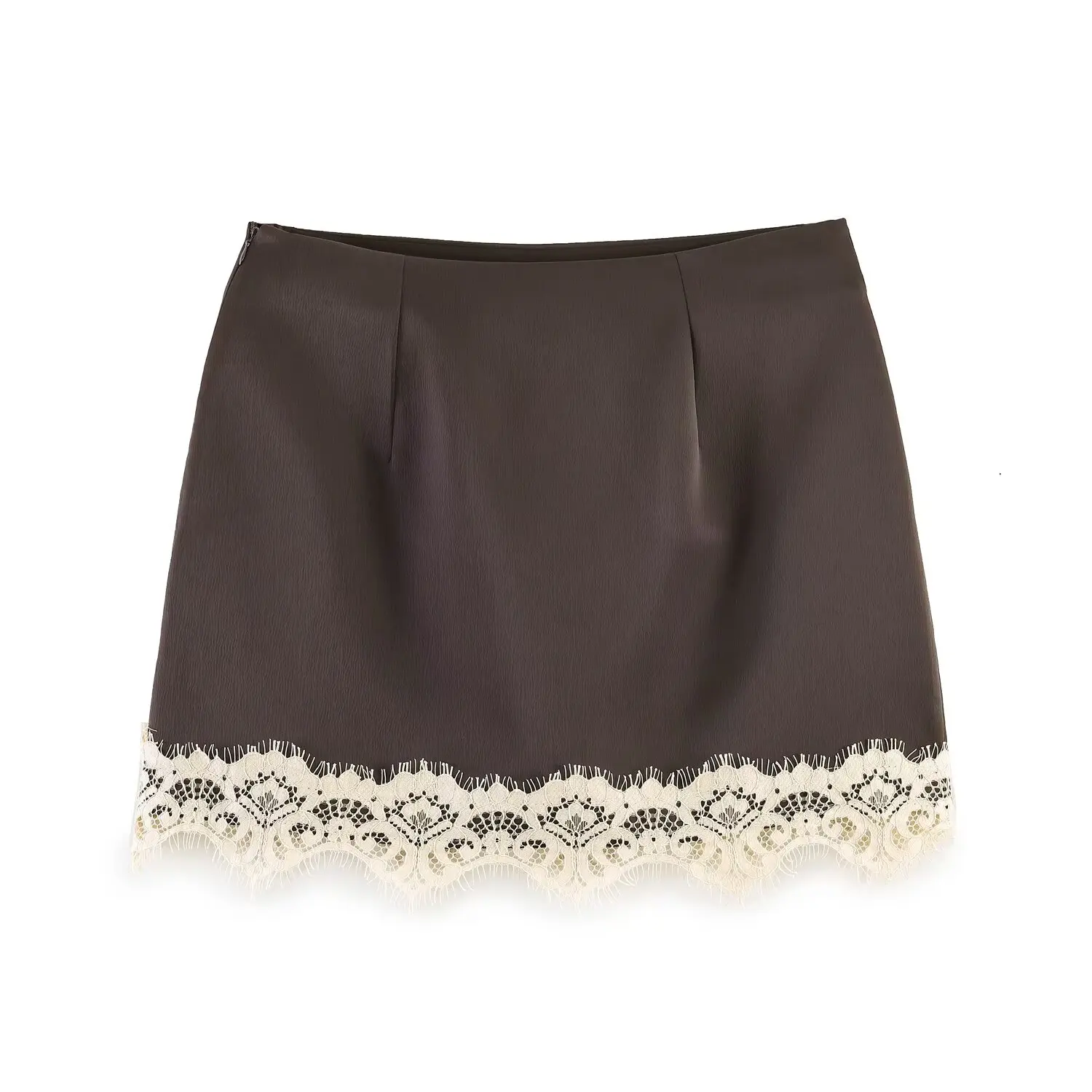 BSAY Modische Hosenröcke Frühling Sommer Neue Damen-Rockhose mit Spitzenbesatz Hohe Taille A-Linie Kurzer Rock Schicke Damen-Streetwear Culottes – Detail 6