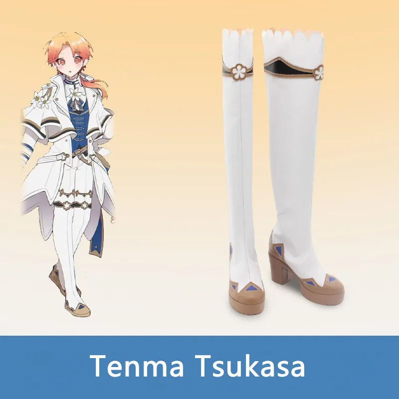 Project Sekai Colorful Stage Feat Miku Tenma Tsukasa Cosplay Costume Shoes Handmade Faux Leather Boots