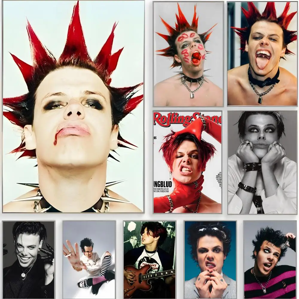 Punk Pop Y-YUNGBLUD Poster Classic Wall Art  Home Decor  Peel and Stick Unframed