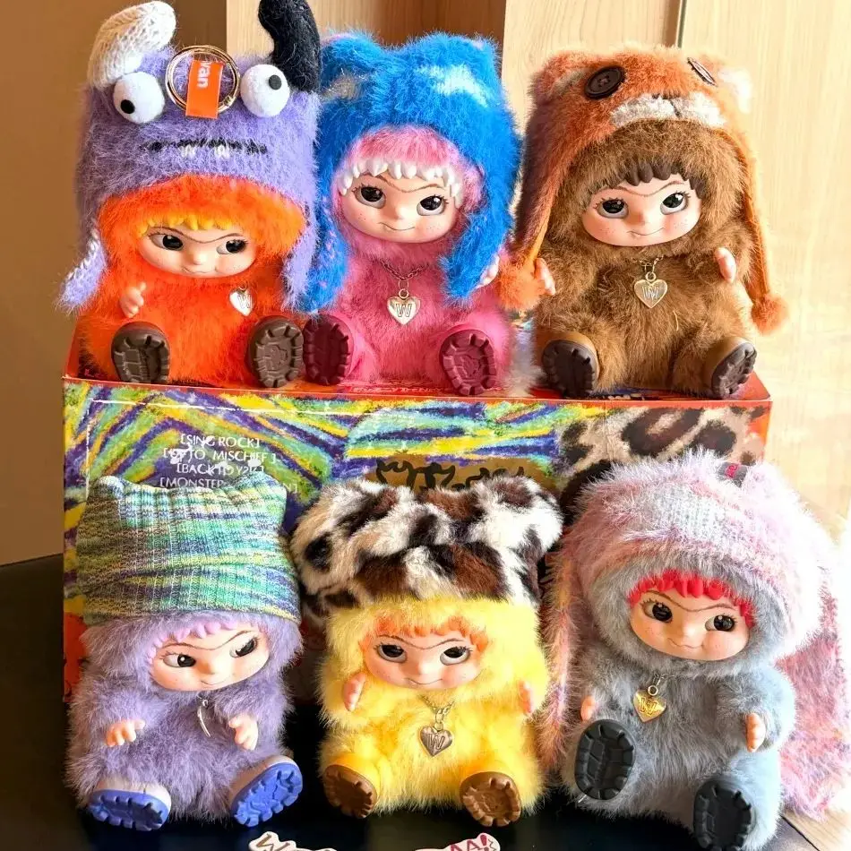 Wakuku V1 Fox & Bunny Trickor Treat Blind Box Cute Wakuku Action Figure Mystery Box Fox Bunny Doll Keychain Suprise Bag Gift