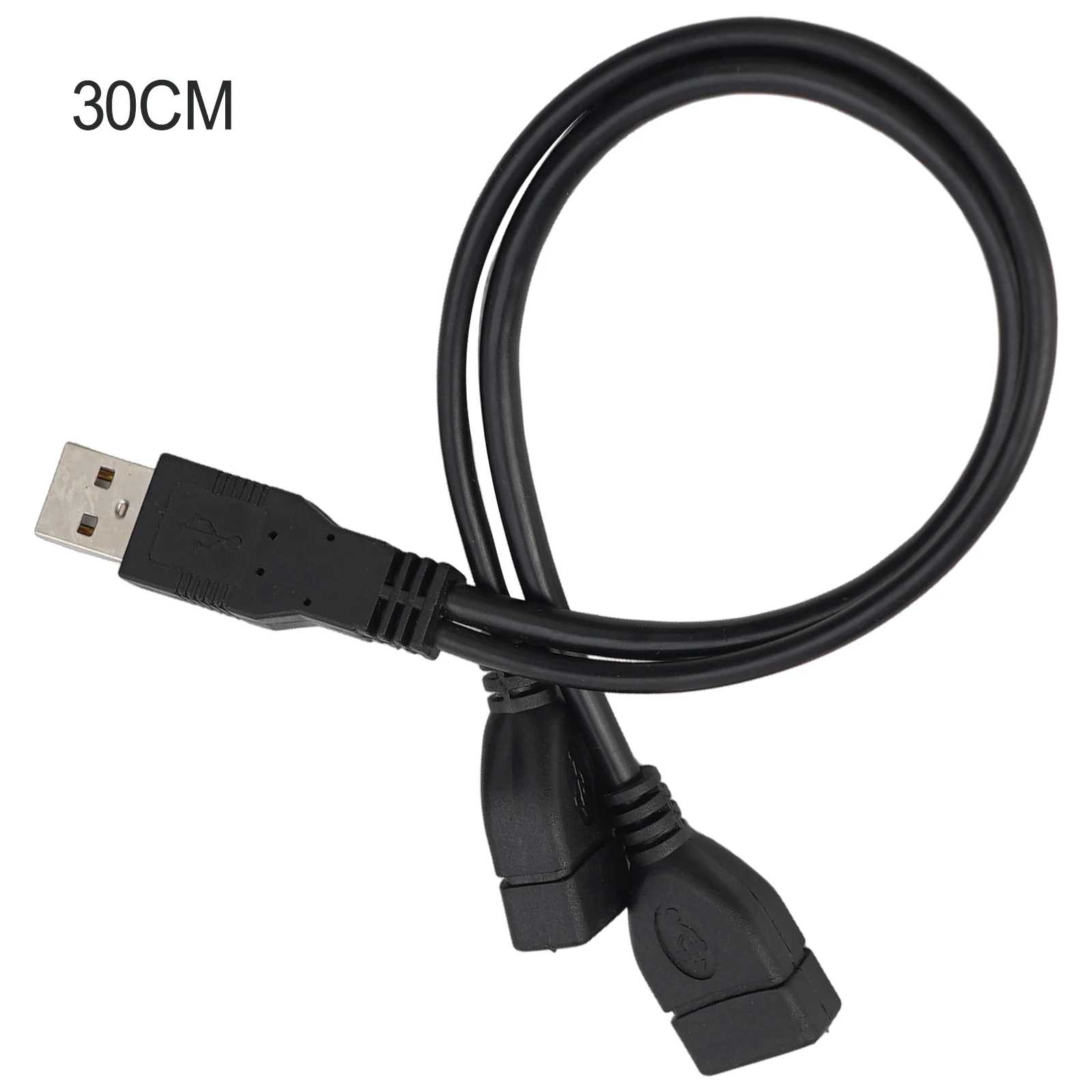 Convenient USB 2 0 A Male To 2 Dual USB Male Y Splitter Hub Power Cord Adapter Cable for Easy Connection Setup