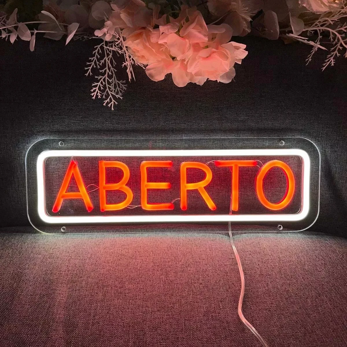 Lash Room Neon LED Sign, Decoração do quarto de beleza, Neon Light, Wall Decor, Lâmpadas USB, Prego