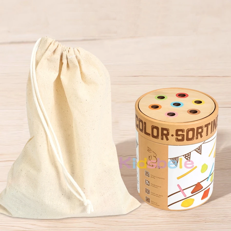 Jouet Montessori en bois pour tri des couleurs et formes assorties – Ensemble de chevilles d'entraînement de la motricité fine pour les tout-petits et les enfants d'âge préscolaire