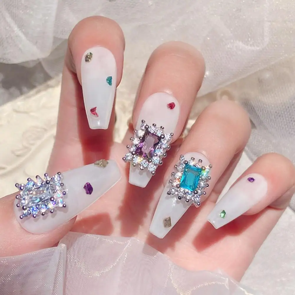 Nail Ornaments Ornamental Cubic Zirconia Rhinestone Jewelry Manicure Ornament Various Color Nail Design Nail Decoration