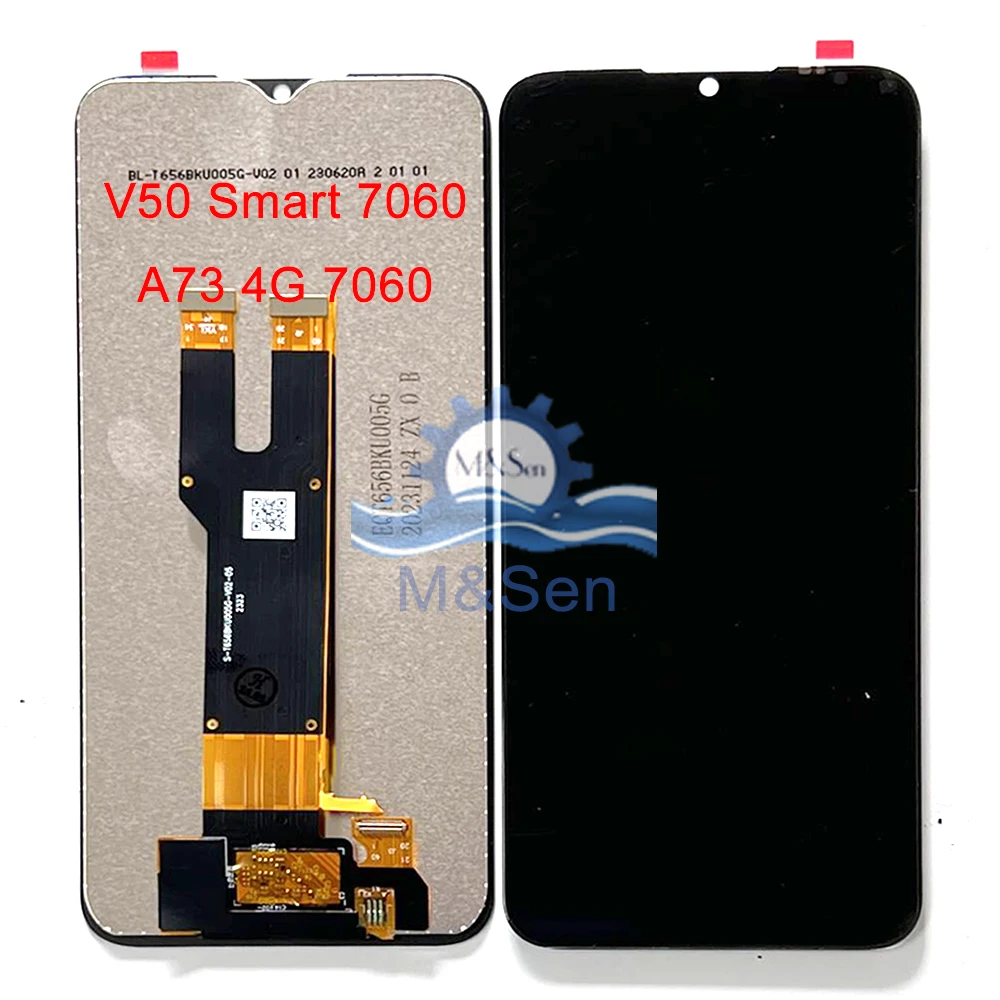 Original For ZTE Blade V50 Smart LCD 7060 LCD Display Screen Touch Panel Digitizer For ZTE Blade A73 LCD A73 4G 7060 LCD Frame