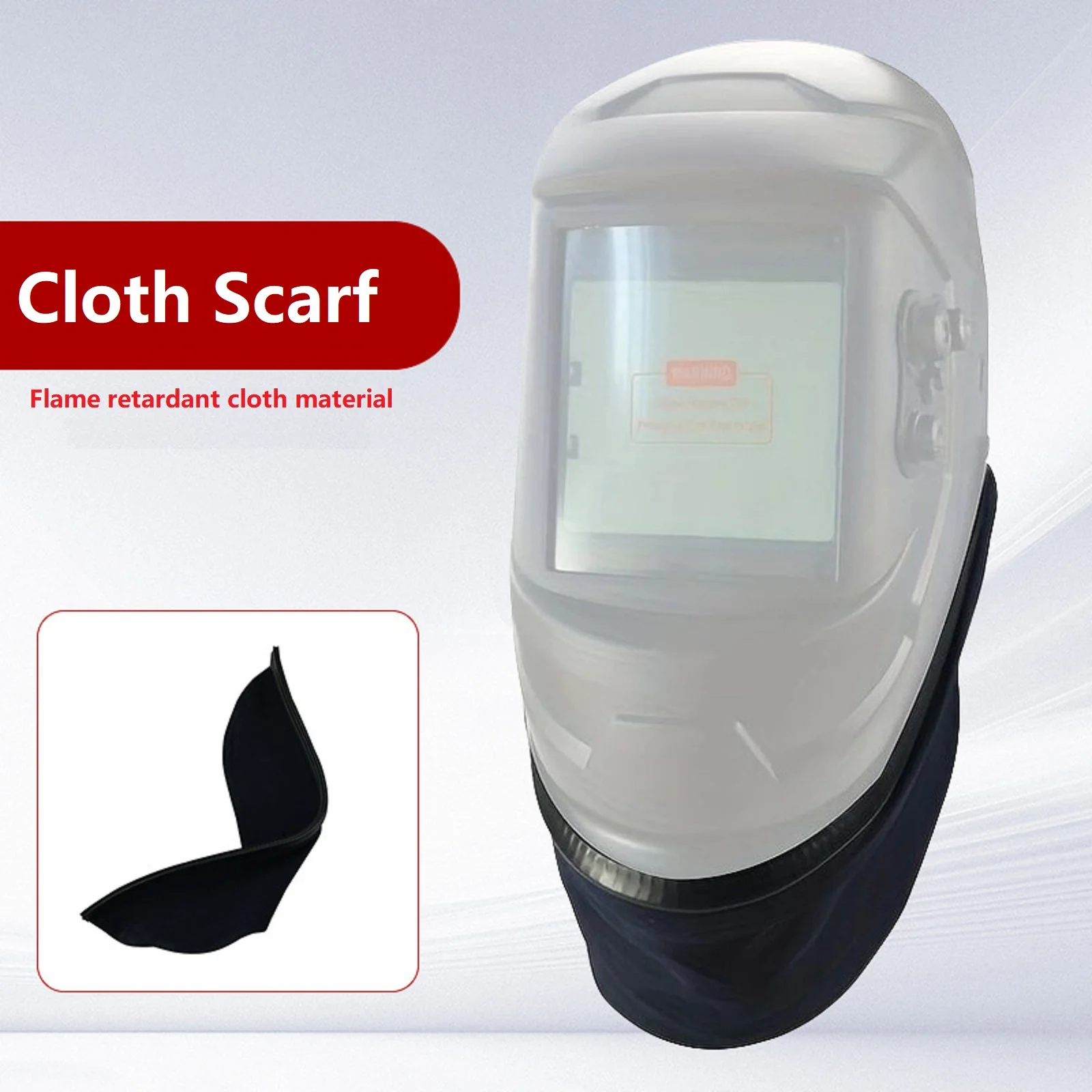 

1pc Wraparound Welding Helmet Bib Anti-Scald Splash Scarf Removable Welding Bib For Welding Soldering Protective