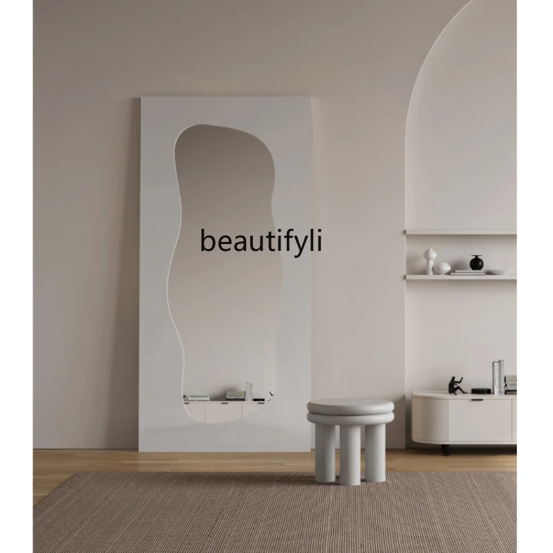 

Nordic Dressing Mirror Clock-in Full-Length Mirror Extreme Poverty Style Decorative Mirror B & B