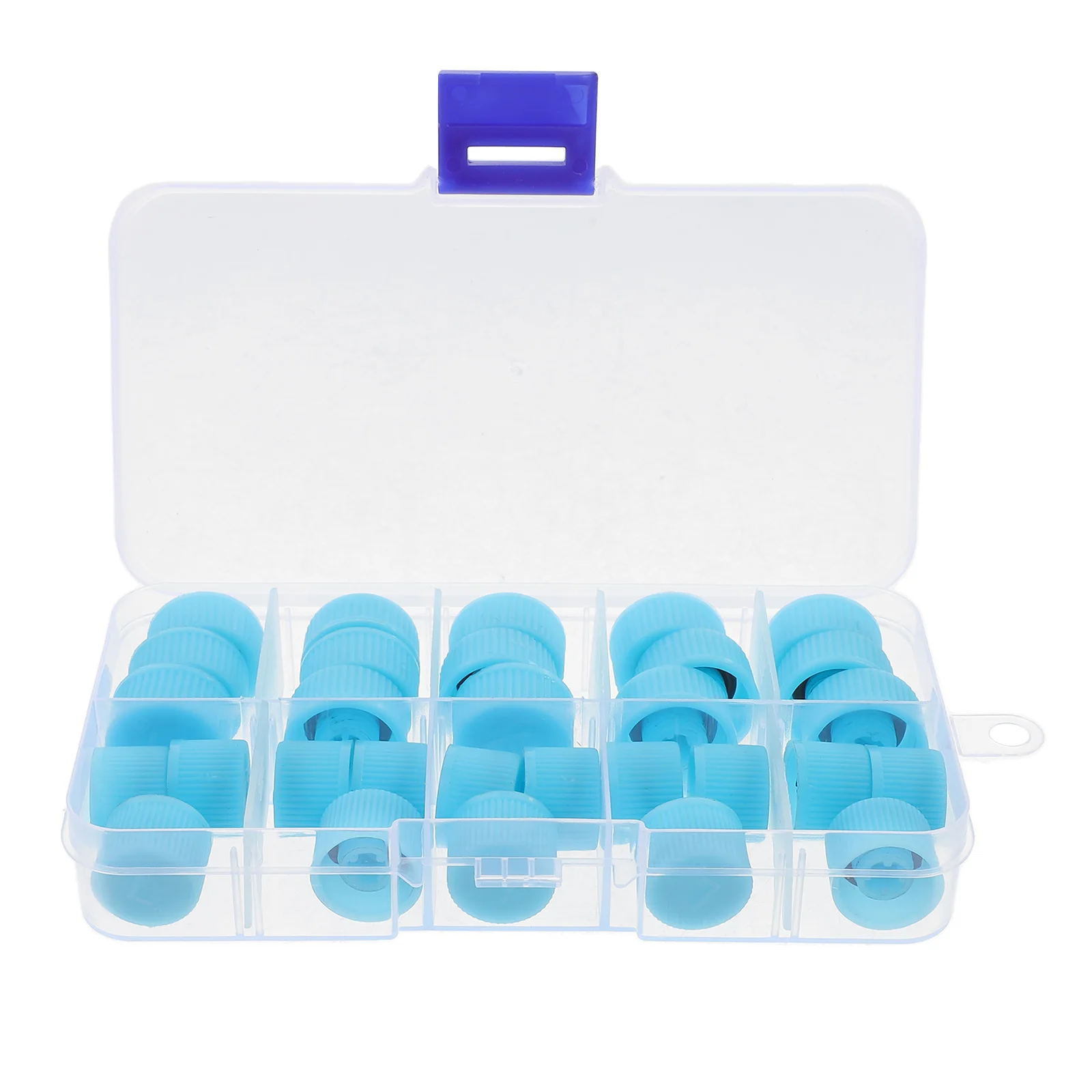 

30pcs Conditioner Car Air Conditioning Valve Core Cap Valve Core Dustproof Caps Plastic Sleeve Car Port R134a Universal
