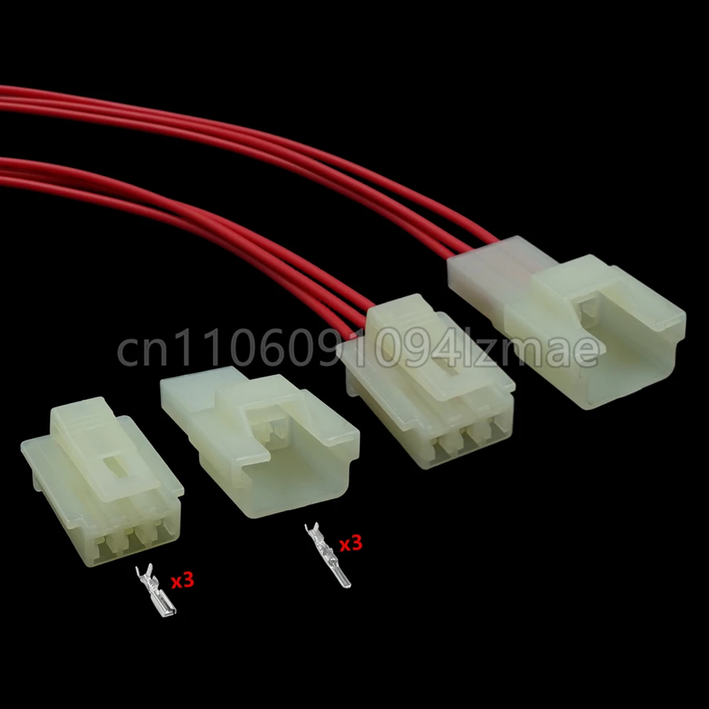 3 Pin Automobile Plug Electrical Connector AC Assembly For Wire Cable 6090-1131 6090-1136