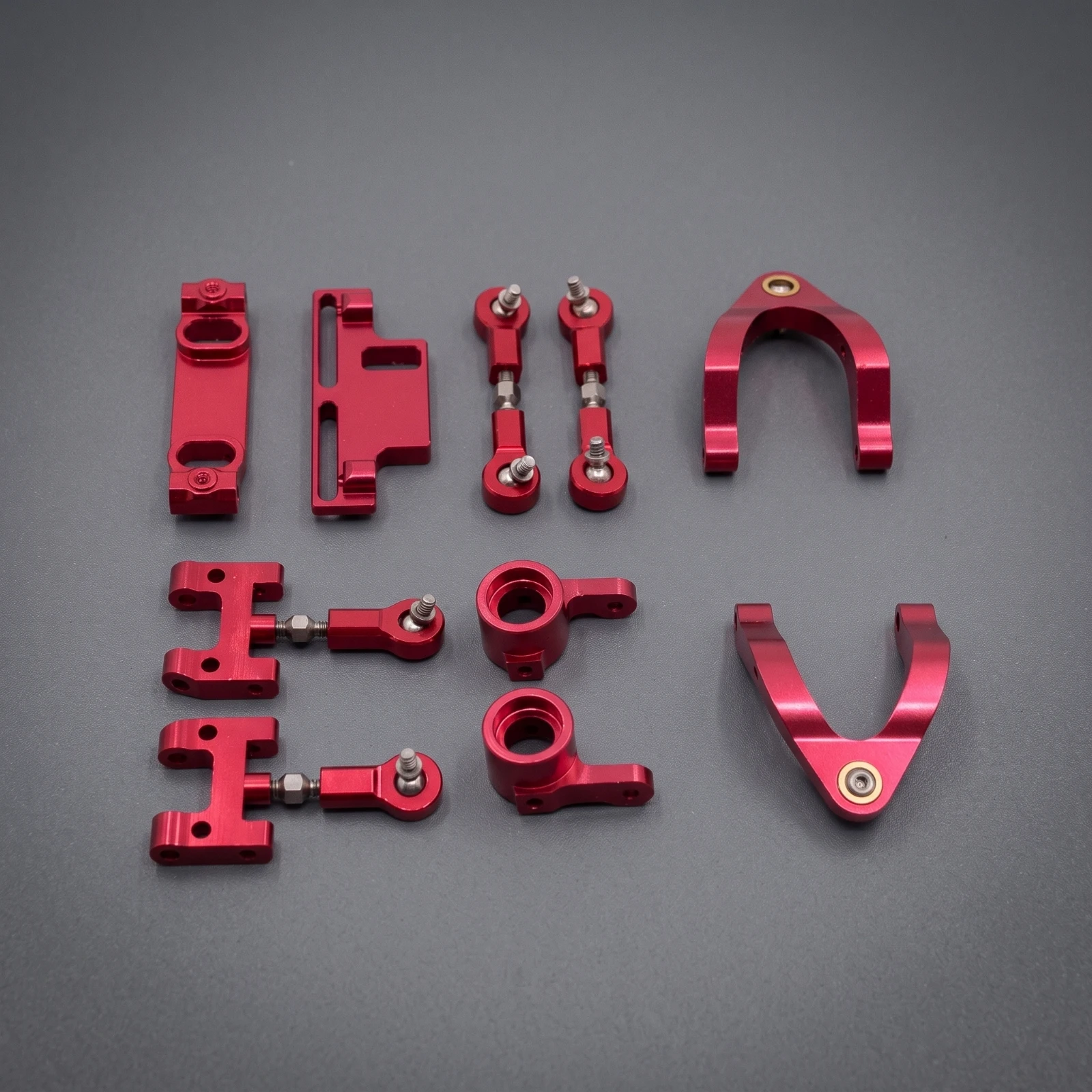 Chassis Support Arms Anodized Steering Linkage Steering Cups Long-Lasting Link Set Lightweight for RC Builders