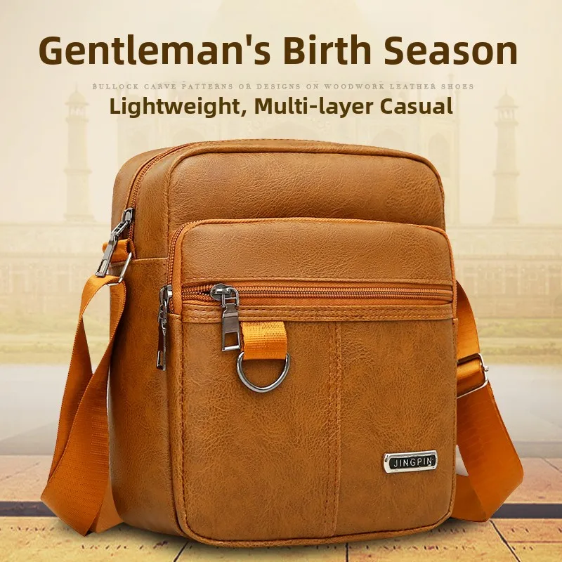 Casual Vertical Korean Japanese Men's Bag Crossbody Bag Briefcase Shoulder Bag Fashion Business Single-shoulder Hanging Bag