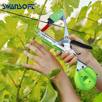 Swansoft Hand Tools Tying Machine Plant Garden Plant Tapetool Tapener ape Set for Vegetable Grape Tomato Cucumber Pepper Flower