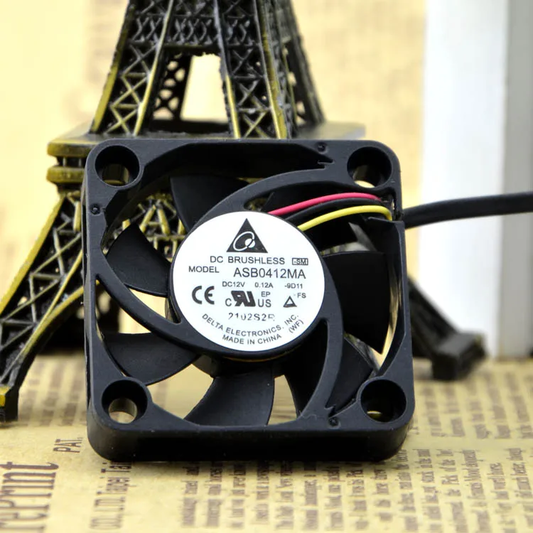 Imagem -04 - Original 12v 0.10a 4010 4cm Cooling Fan Asb0412ma