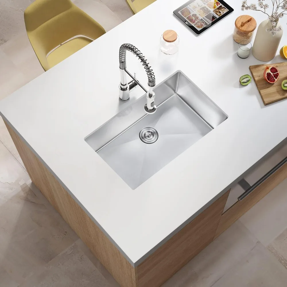 ATTOP 30 Inch Single Bowl Undermount Kitchen Sink,Nano Coating Stainless Steel Kitchen Sink Undermount Single Bowl Sink