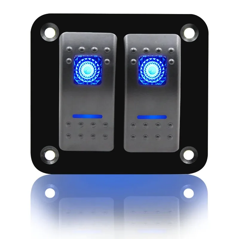 Car RV yacht modification 2-position panel combination switch ON-FF function, RV modification 12-24V universal