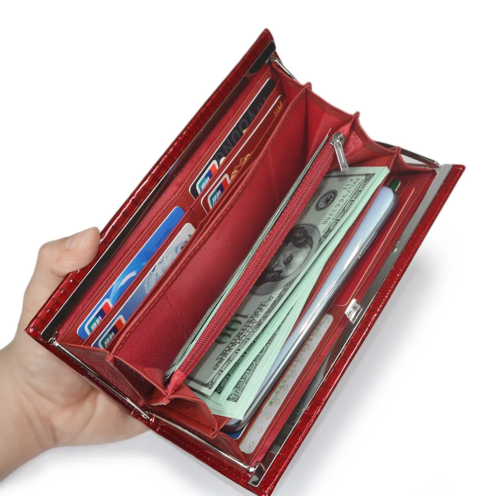 Women Wallet Thin Large Capacity  Purses and Handbags Luxury Designer Female Coin Purse Card Holder Money Bags Ladies Clutch