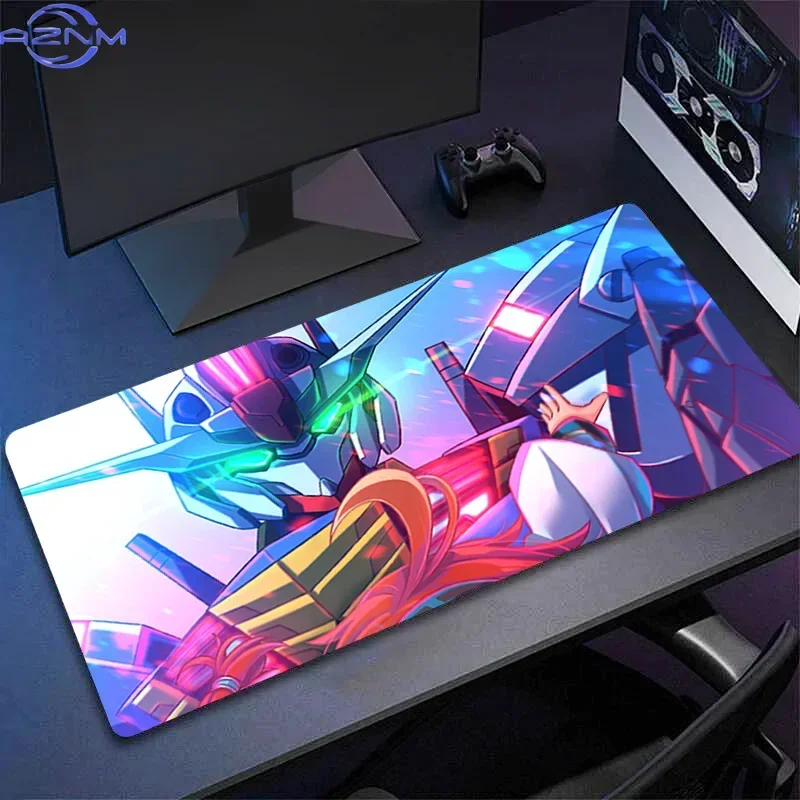 Large Gundam Aerial Mechanical Warrior Desk Carpet Mat, Anime Gaming Mousepad, Notebook PC Keyboard Pad Gamer Accessories