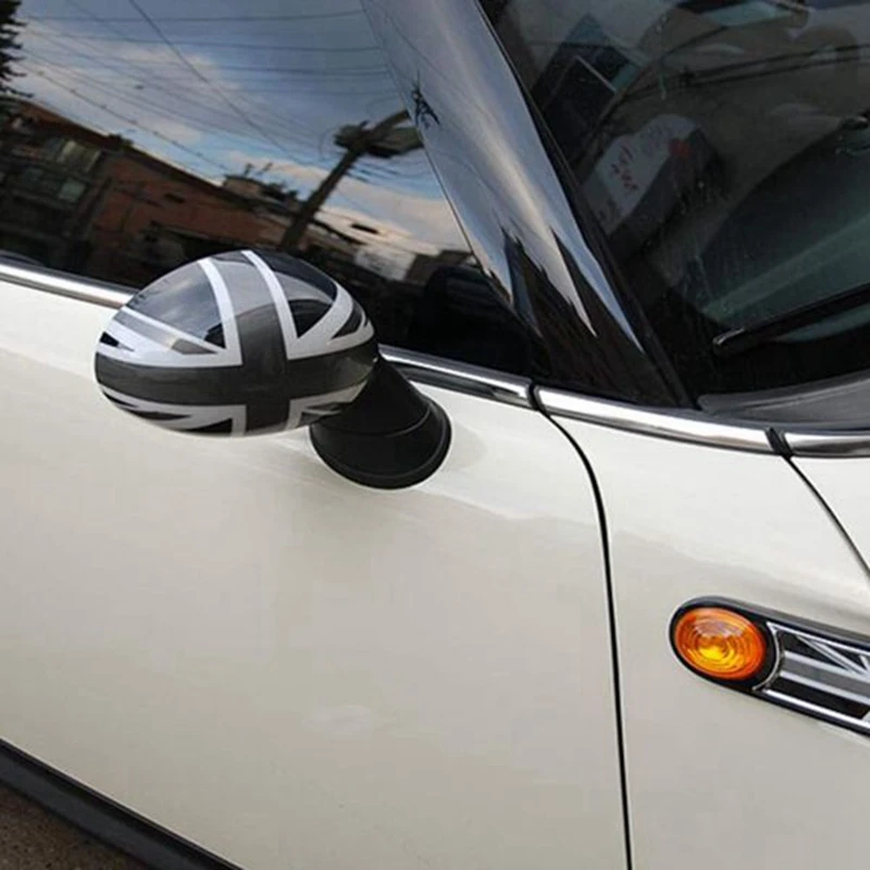 Side Mirror Covers Caps For Mini Cooper R55-R61 (Side Wing Mirror Cap With Auto Power Folding) Door Rear View Mirror