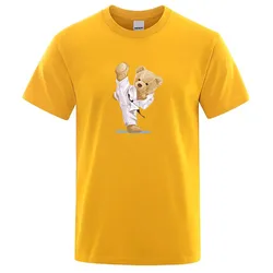 2023 Summer clothing Fitness casual men tops Yellow O-collar anime men's T-shirt Oversized S-4XL new men's T-shirt quick dry