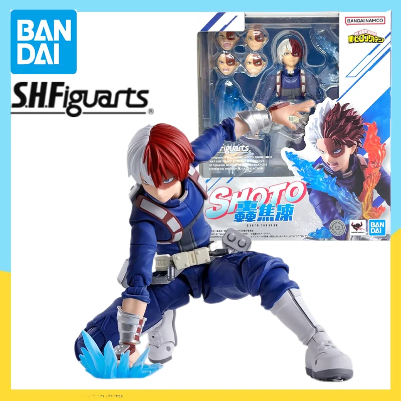 

В наличии Bandai S.H.Figuarts My Hero Academia Shoto Todoroki, фигурка аниме, экшн-модель, коллекционные игрушки, подарок