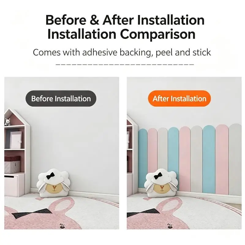 New 1/10Pcs Self Adhesive Anti Collision Wall Bumper Stickers Thick Soft Padding Heat Insulation For Kids Nursery Decoration