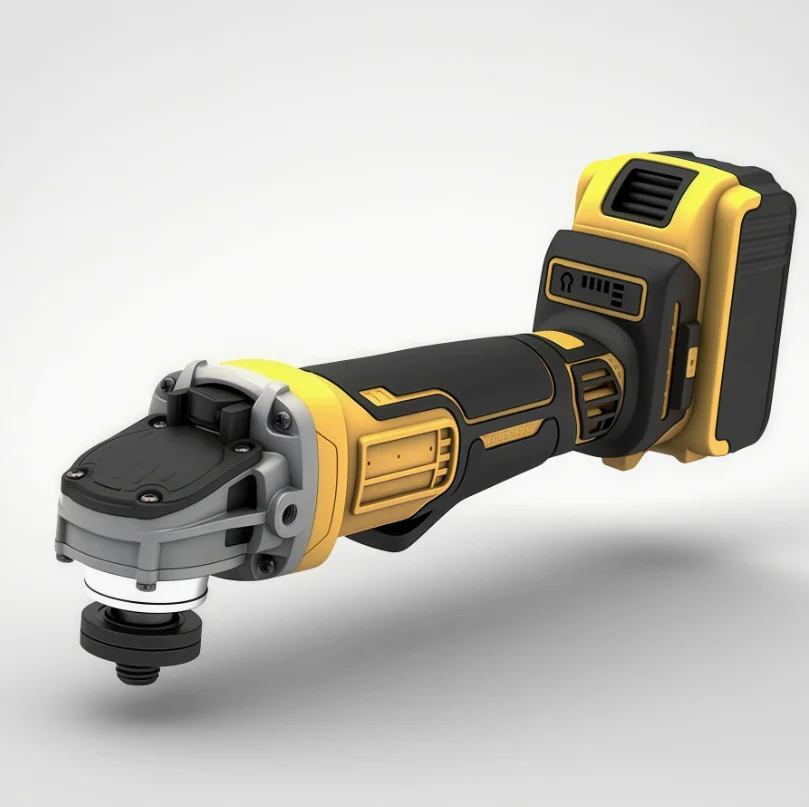 Portable Power Tool Kits Cordless Impact Drill Brushless Grinder Wrench Combination Set Yellow ABS Material Customizable OEM