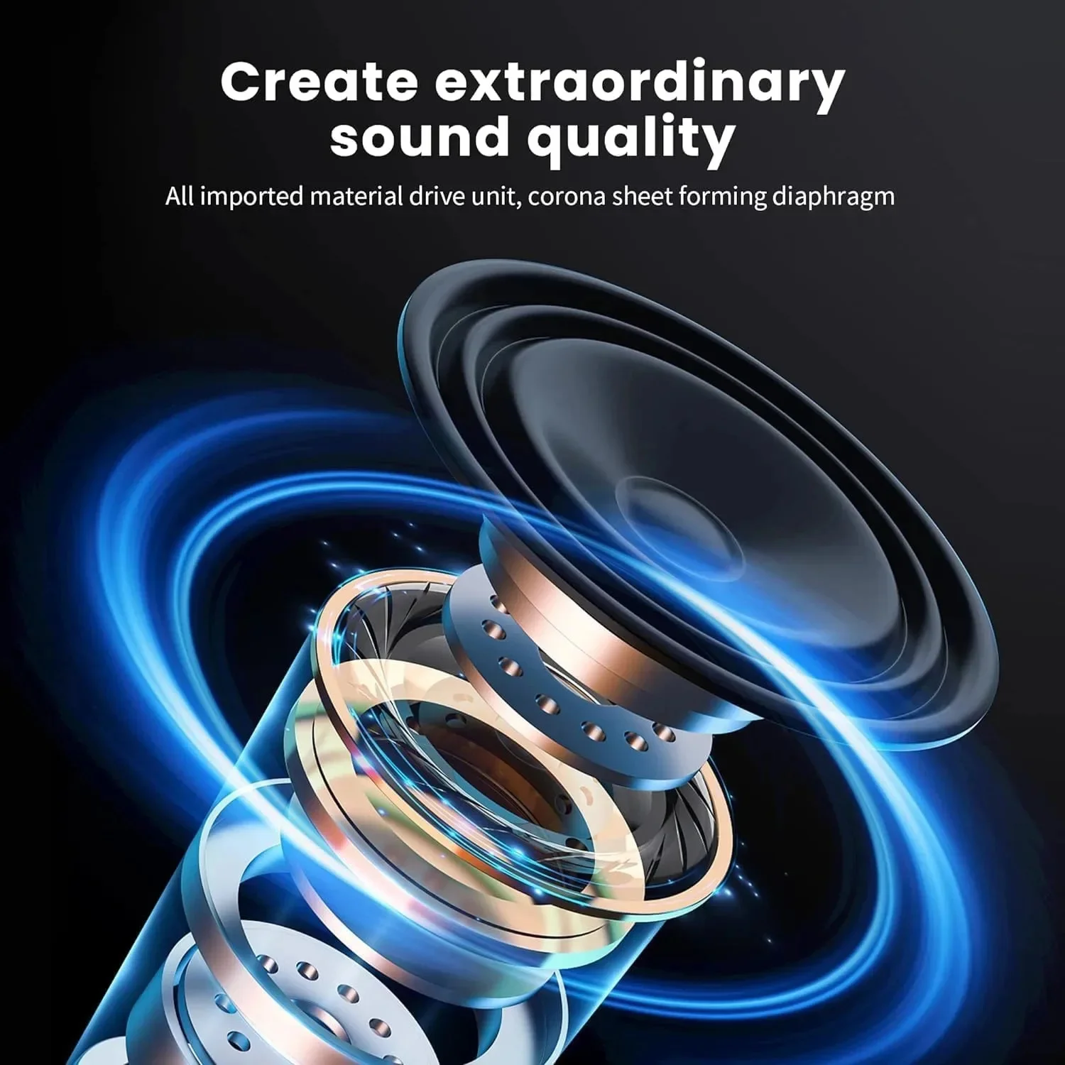 SONY Over-ear Foldable Bluetooth Wireless Headphones ENC Noise Reduction HiFi Clear Stereo Gaming Headset for Computer Work&Game