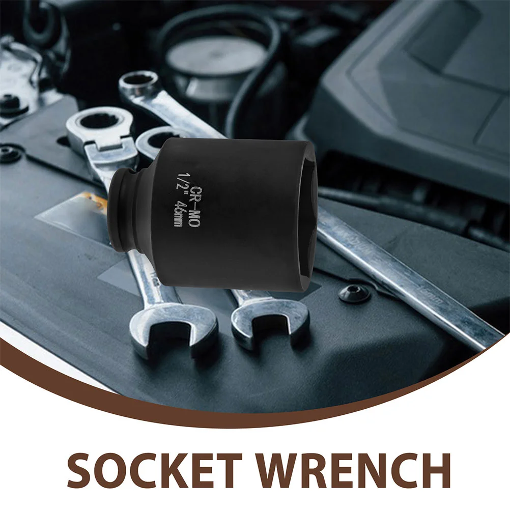 

Heavy Duty 1/2 Drive 50Mm Socket For Axle Nuts Tire Wrench Automotive Repair Tools Large Size Durable Precision