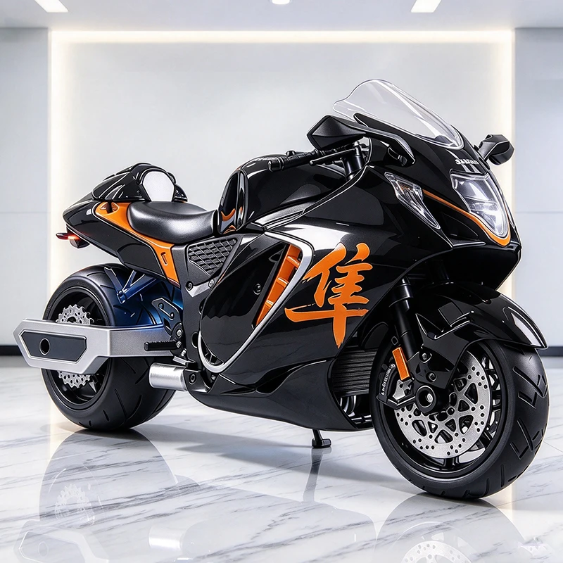 NEW 1/9 Hayabusa Alloy Motorcycle Model Vehicle Collection Sound and Light Off Road Autocycle Car Model