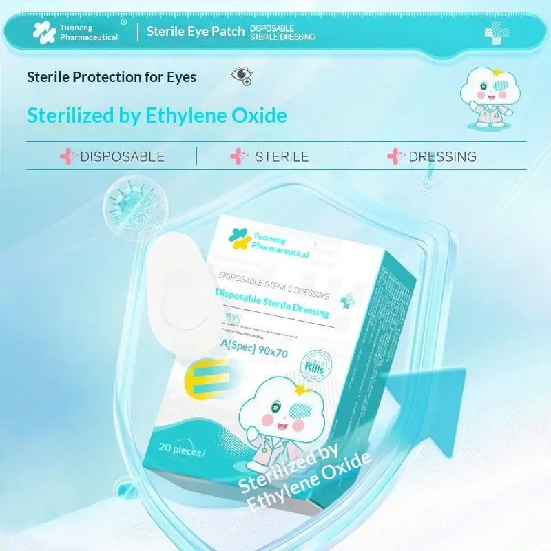 Sterile Non Woven Eye Patches Adhesive Bandages for Pediatric and Adult Use  Eye Dressing 1/20pcs