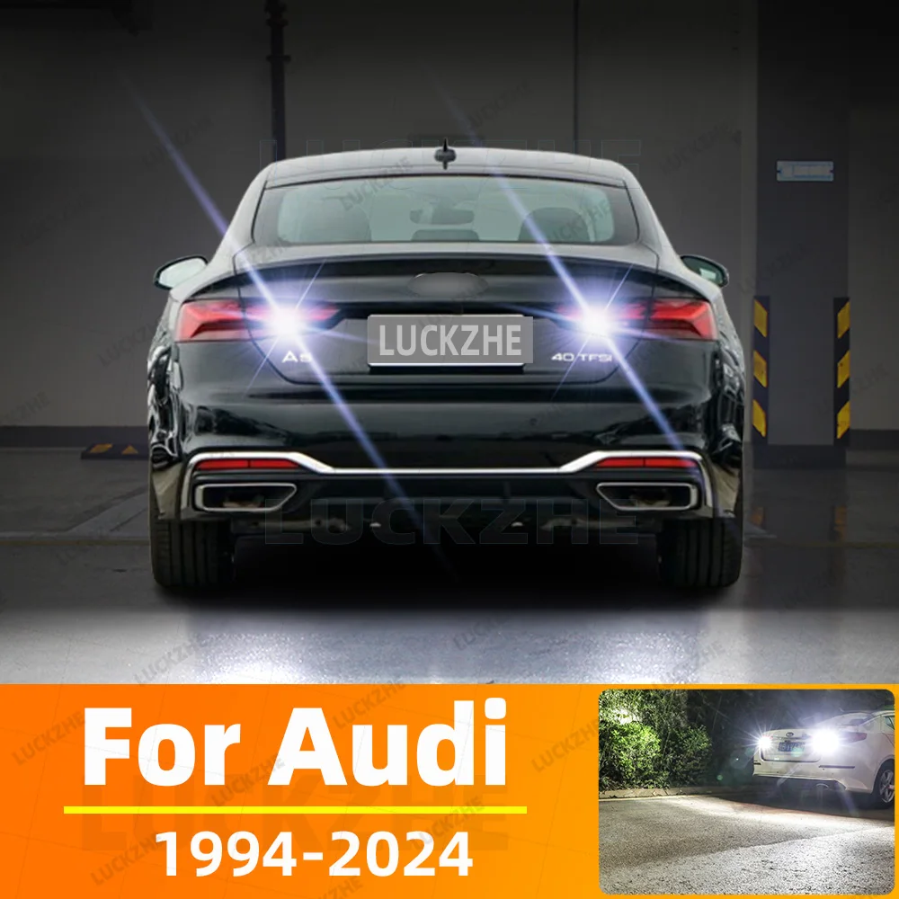 2Pcs LED Reverse Light For Audi A4 A5 A6 Backup Back Up Lamp Bulbs 1994-2014 2015 2016 2017 2018 2019 2020 2021 2022 2023 2024