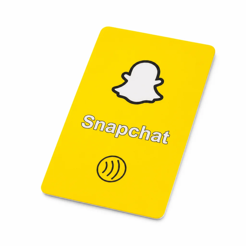 5PC NFC Business Card Snapchat TikTok Tripadvisor Tap to Connect Smart Contact and Social Media Sharing for Business Cafe Retail
