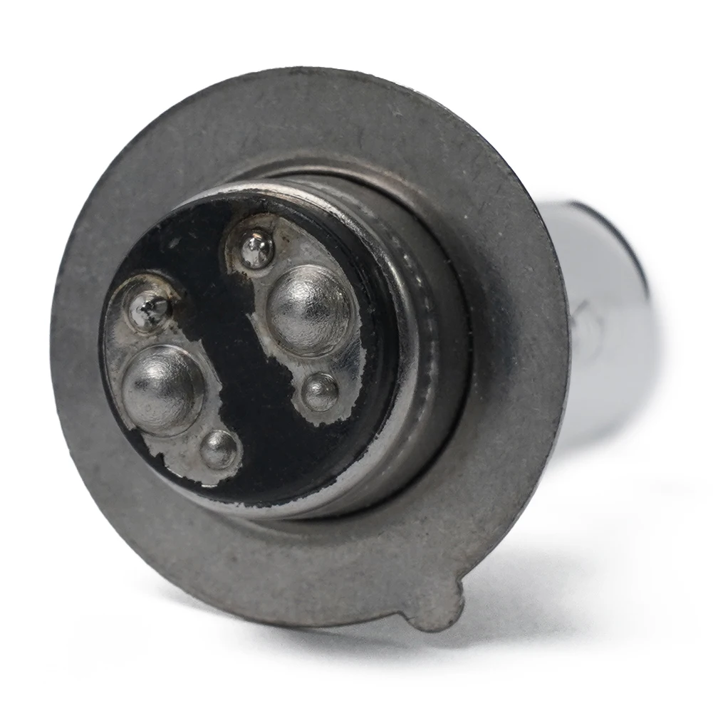 مصابيح هالوجين للمصابيح الأمامية للدراجة النارية - 12 فولت 35 وات H6 T19 P15D شق واحد أبيض فائق السطوع مع مصابيح مصغرة بإضاءة سماوية #1