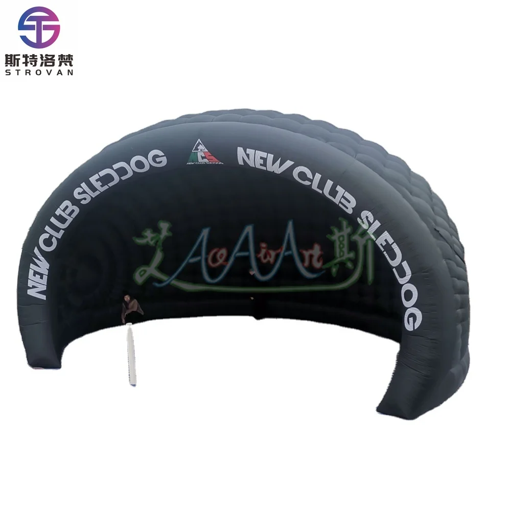 

STLF Custom Black 10mW Tent Inflatable Luna Tent, Inflatable Dj Half Dome Igloo for Outdoor Concert Trade Show