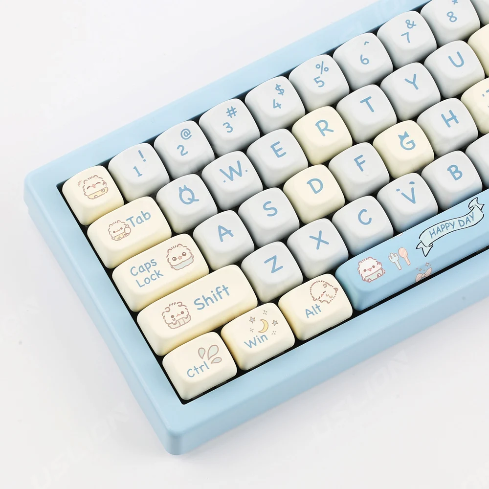 

144 клавиш LUCKY-Cute Kitten тема MOA Keycap PBT Keycap Сублимация Пользовательский профиль Key Cap для MX Switch механическая клавиатура