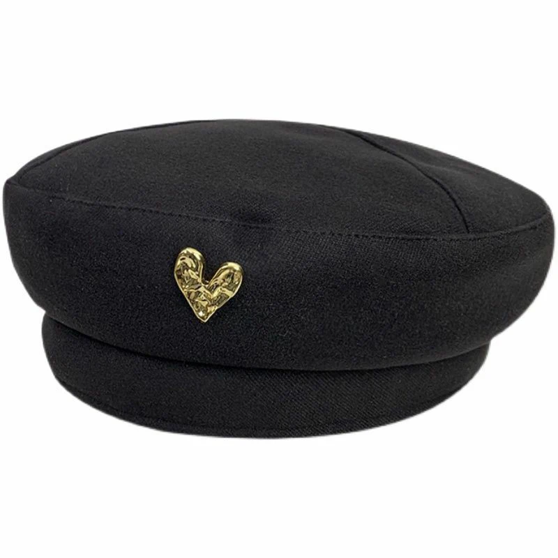 Boinas de algodón para mujer, sombreros de invierno, gorra superior a cuadros francesa Vintage, sombrero de pintor, boina octogonal de calle para Otoño e Invierno