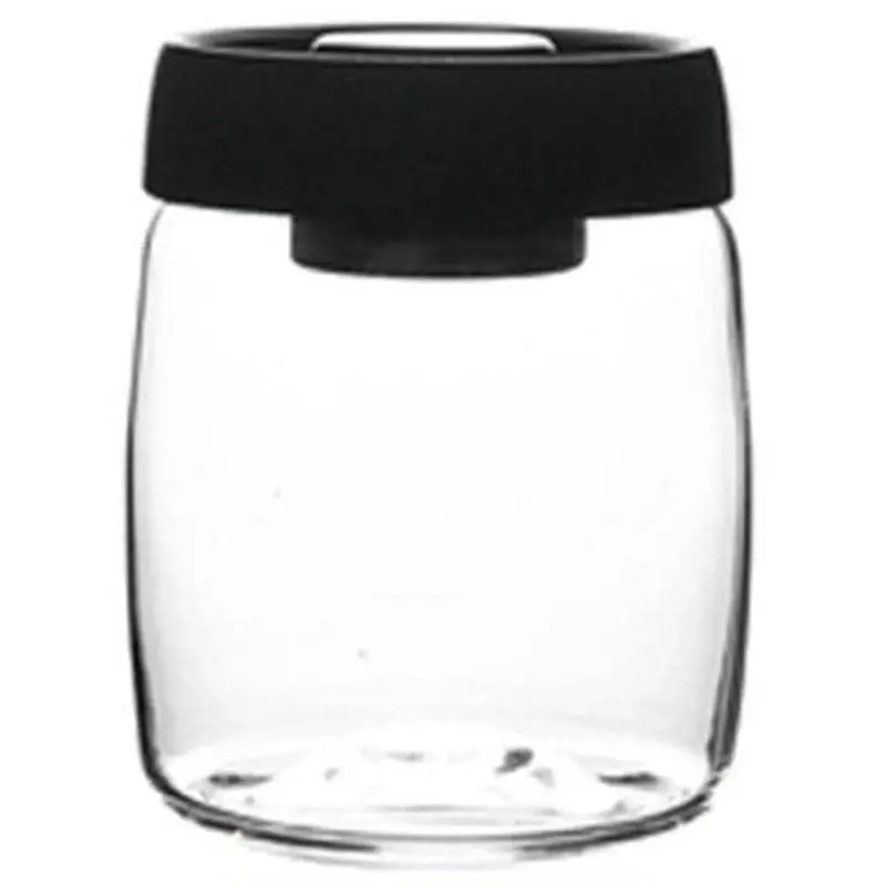 AS60-2X Kaffeebohnen-Aufbewahrungsbehälter Glas-Vakuumdose Versiegelt Nordischer Küchenbehälter für Snacks, Tee, Milchpulver M