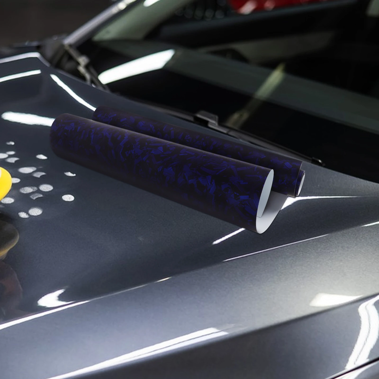 

30x152 Carbon Fiber Stickers Black PET Matte Car Rearview Mirror Waterproof Sunproof Vinyl Wraps Automotive Accessory Part Decor