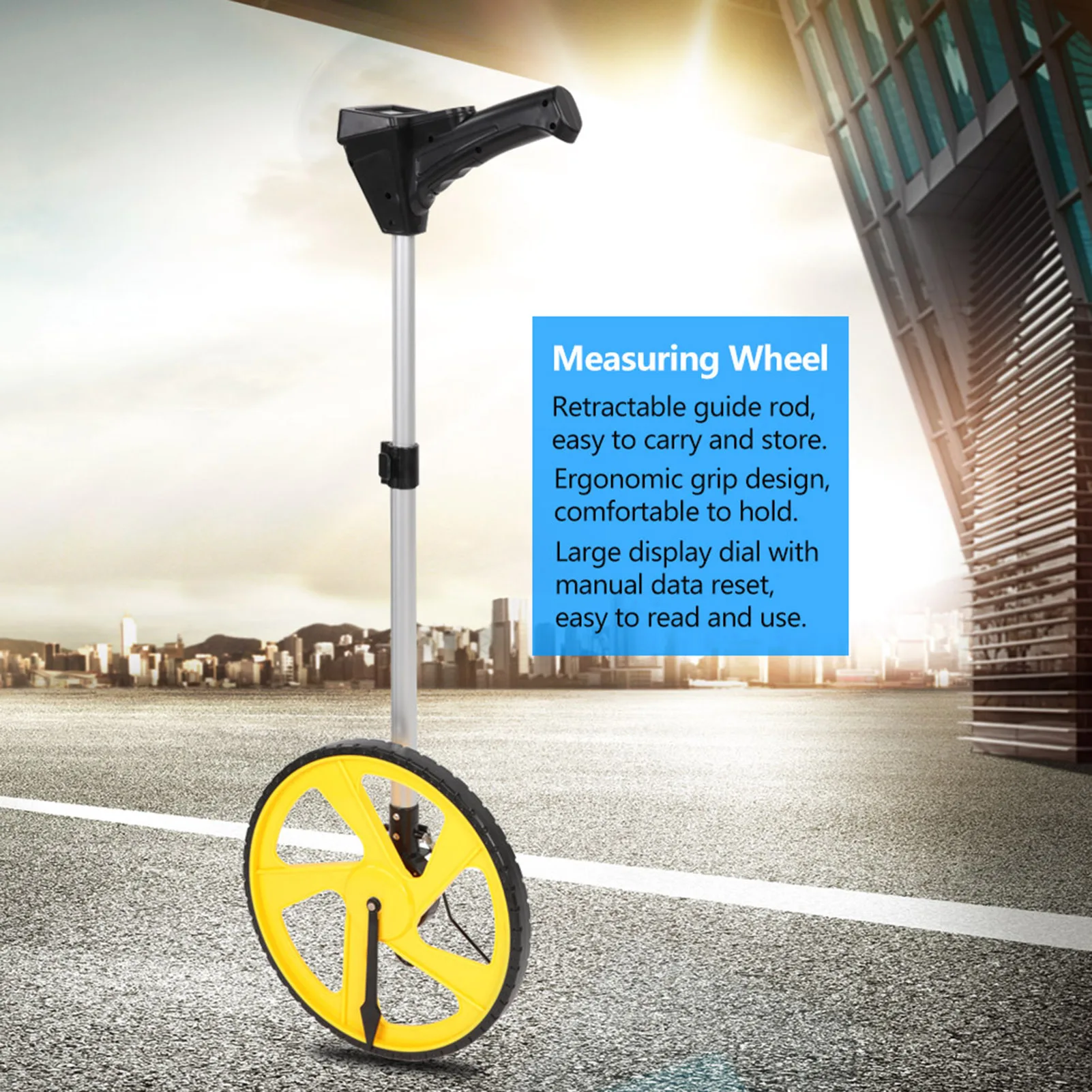 Digital Distance Measuring Wheel Measure Surveyors Builders Road Land