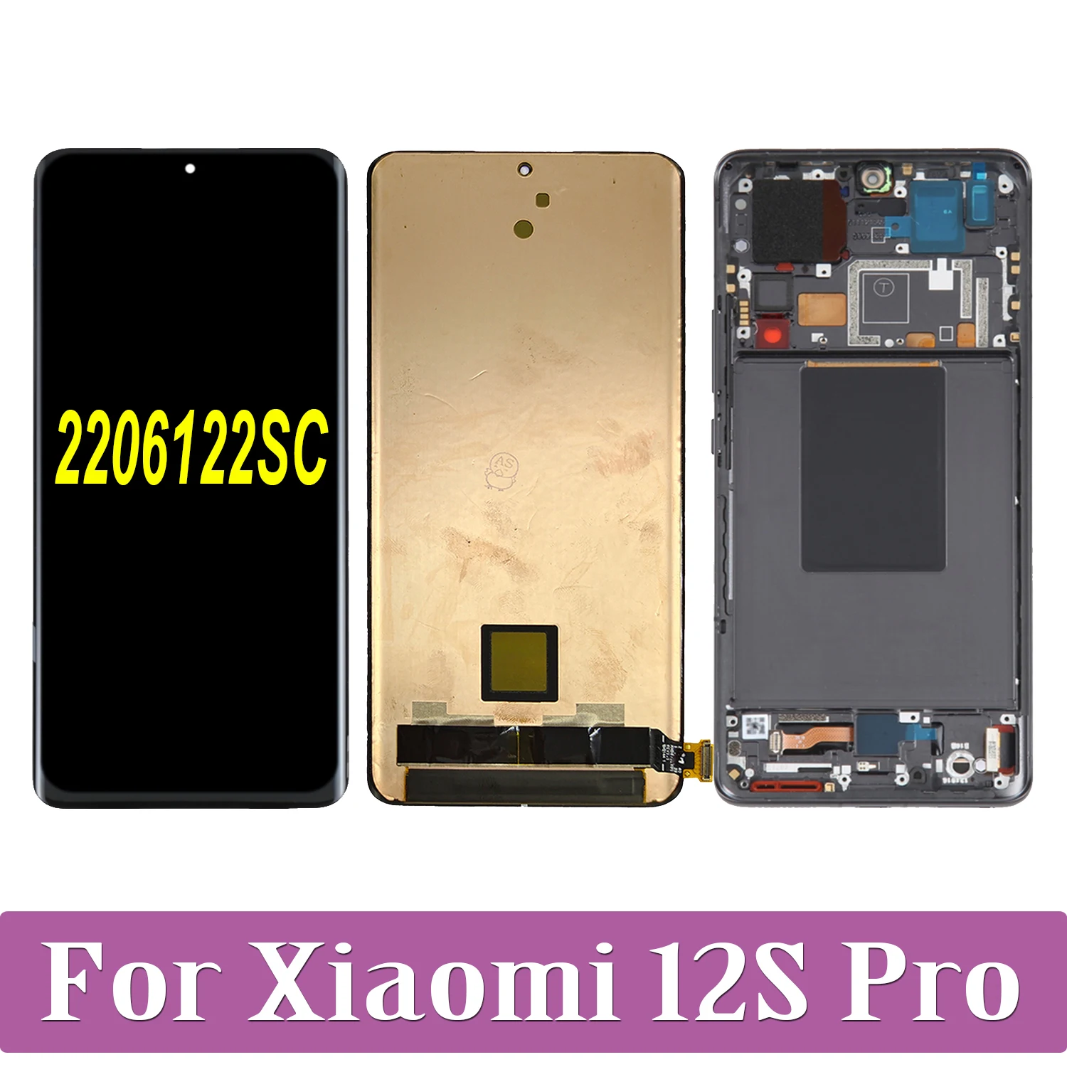 AMOLED For Xiaomi 12S Pro LCD Xiaomi 12SPro 2206122SC Display Touch Screen Digitizer Assembly